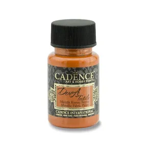 Textilní barva Cadence Dora Textile, met. oranžová, 50 ml